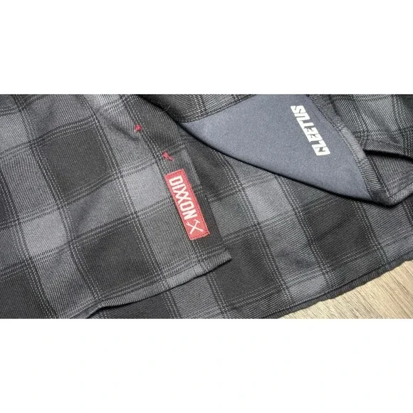 Dixxon CLEETUS McFARLAND FLANNEL Hell Yeah Brother Buttons Men's 2X NWT Black - Picture 6 of 8